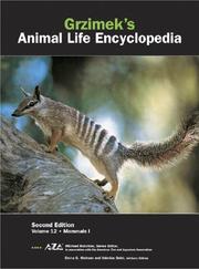 Cover of: Grzimeks Animal Life Encyclopedia: Mammals (Grzimek's Animal Life Encyclopedia)