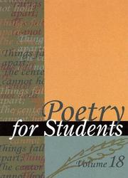 Cover of: Poetry for Students: Presenting Analysis, Context, and Criticism on Commonly Studied Poetry (Poetry for Students)