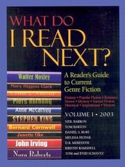 Cover of: What Do I Read Next? 2003: A Reader's Guide to Current Genre Fiction (What Do I Read Next)