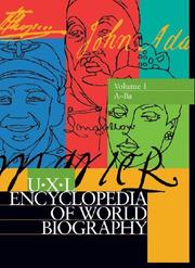 Cover of: UXL encyclopedia of world biography by Laura B. Tyle, editor.