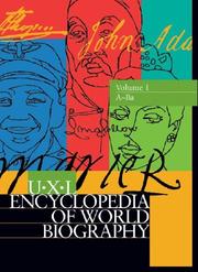 Cover of: UXL Encyclopedia of World Biography Edition 1.