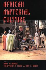 Cover of: African material culture