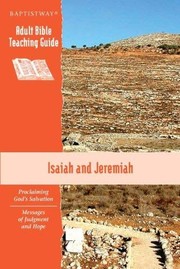 Cover of Isaiah and Jeremiah by David Morgan