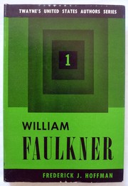 Cover of: William Faulkner by Frederick John Hoffman