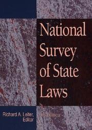 Cover of: National Survey of State Laws by Richard A. Leiter