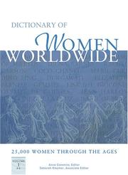 Cover of: Dictionary of Women Worldwide: 25,000 Women Through the Ages