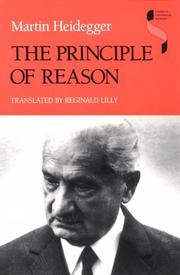 Cover of: Principle of Reason by Martin Heidegger