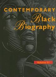Cover of: Contemporary Black Biography by Pamela M. Kalte