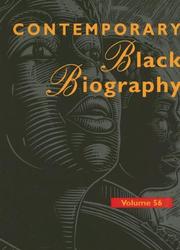 Cover of: Contemporary Black Biography by Pamela M. Kalte, Pamela M. Kalte