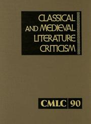 Cover of: Classical And Medieval Literature Criticism (Classical and Medieval Literature Criticism) by Jelena O. Krstovic