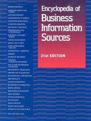 Cover of: Encyclopedia of Business Information Sources