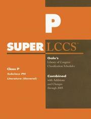 Cover of: Superlccs 2005: Schedule Pn Literature General (Superlccs)