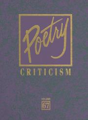 Cover of: Poetry Criticism by Michelle Lee