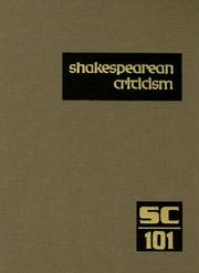 Cover of Shakespearean Criticism
