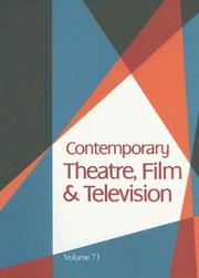 Cover of: Contemporary Theatre, Film and Television by Thomas Riggs