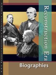 Cover of: Reconstruction era: biographies