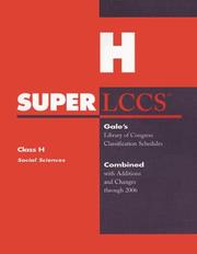 Front cover of Superlccs 2006 Schedule H by Unknown