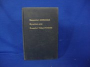 Cover of: Elementary differential equations and boundary value problems by William E. Boyce, William E. Boyce