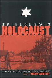 Cover of: Spielberg's Holocaust by Yosefa Loshitzky