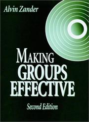 Cover of: Making groups effective by Alvin Frederick Zander