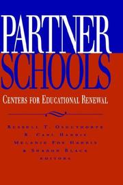 Cover of: Partner schools by Russell T. Osguthorpe ... [et al.], editors ; foreword by John I. Goodlad.