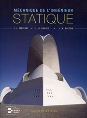 Cover of: Statique - Mécanique de l'ingénieur: 8ème édition