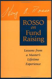 Cover of: Rosso on fund raising: lessons from a master's lifetime experience