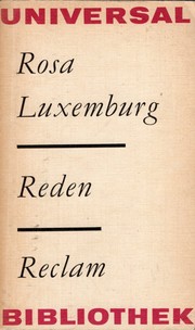 Cover of: Reden by Rosa Luxemburg