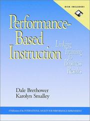 Cover of: Performance-based instruction: linking training to business results