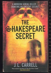 Cover of: The Shakespeare Secret by Jennifer Lee Carrell