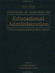 Cover of: Handbook of research on educational administration | 