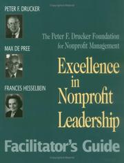 Cover of: Excellence in nonprofit leadership: facilitator's guide