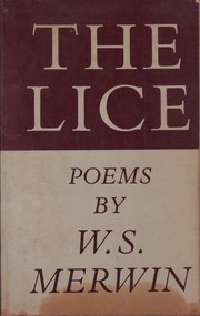 Cover of: The lice: poems by W.S. Merwin.