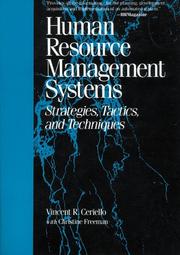 Human resource management systems by Vincent R. Ceriello