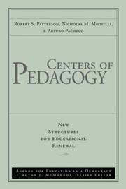 Cover of: Centers of pedagogy by Robert S. Patterson