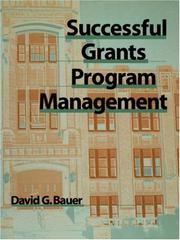 Cover of: Successful Grants Program Management