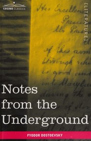 Cover of: Notes from the Underground by Фёдор Михайлович Достоевский