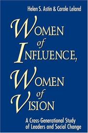 Cover of: Women of Influence (Higher Education)