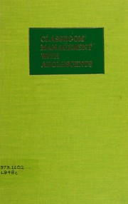 Cover of: Classroom Management with Adolescents