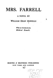 Cover of: Mrs. Farrell by William Dean Howells, William Dean Howells