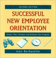 Cover of: Successful New Employee Orientation by Jean Barbazette