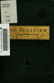 The register by William Dean Howells