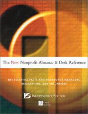 Cover of: The New Nonprofit Almanac and Desk Reference by Independent Sector, Urban Institute.