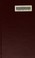 Cover of: A modern instance.