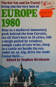 Cover of: Europe 1980 by Stephen Birnbaum, Stephen Birnbaum