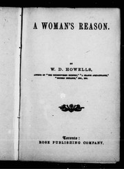 Cover of: A woman's reason by William Dean Howells