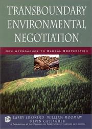 Cover of: Transboundary Environmental Negotiation: New Approaches to Global Cooperation