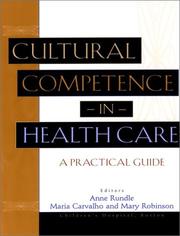 Cover of: Cultural competence in health care | 