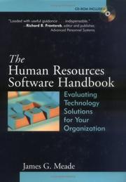 Cover of: The Human Resources Software Handbook: Evaluating Technology Solutions for Your Organization