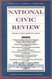 Cover of: National Civic Review, No. 2, Summer 2002: Issues in Democratic Politics | Robert Loper